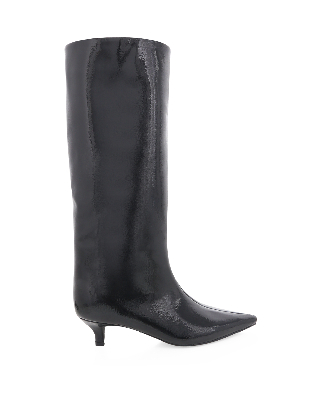 ELSPETH - BLACK CRINKLE PATENT