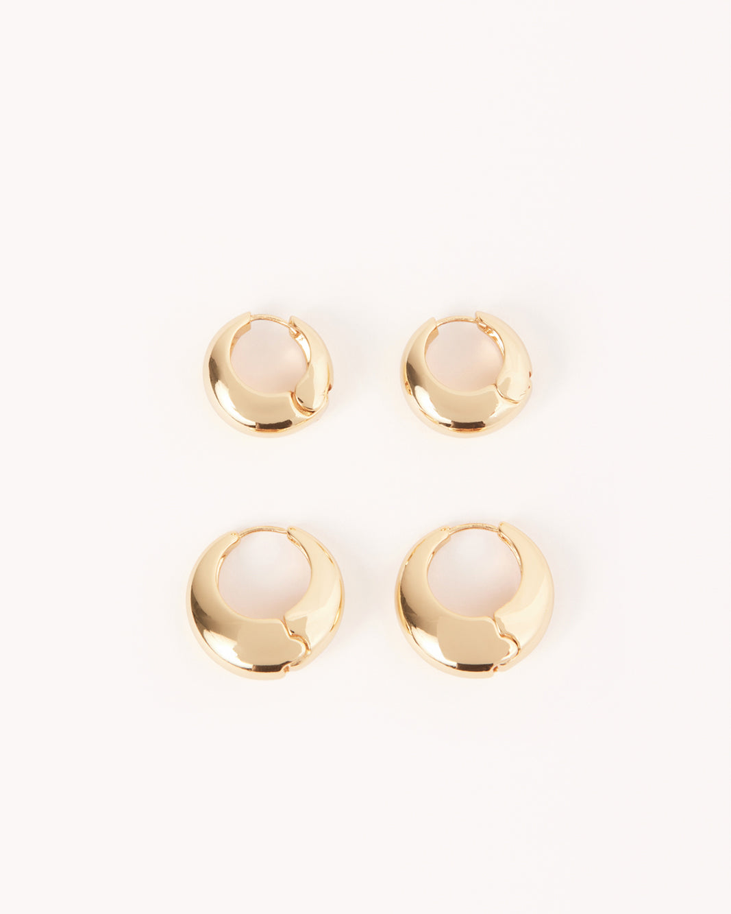MYA EARRINGS 2 PACK - GOLD PLATED 18K