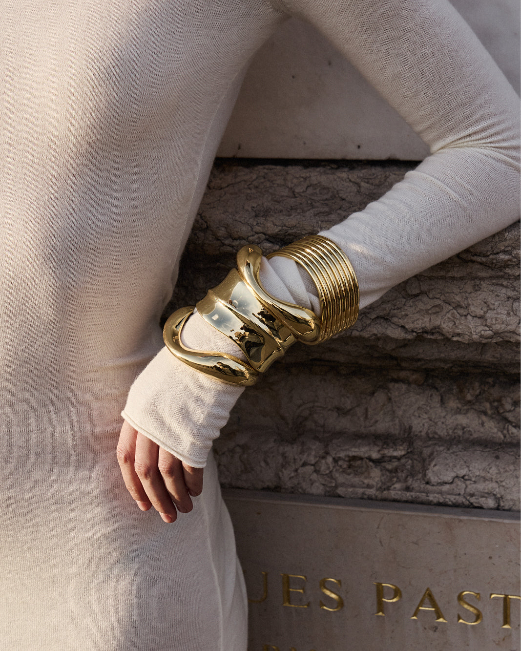 SYLVIE BANGLE - GOLD PLATED 18K