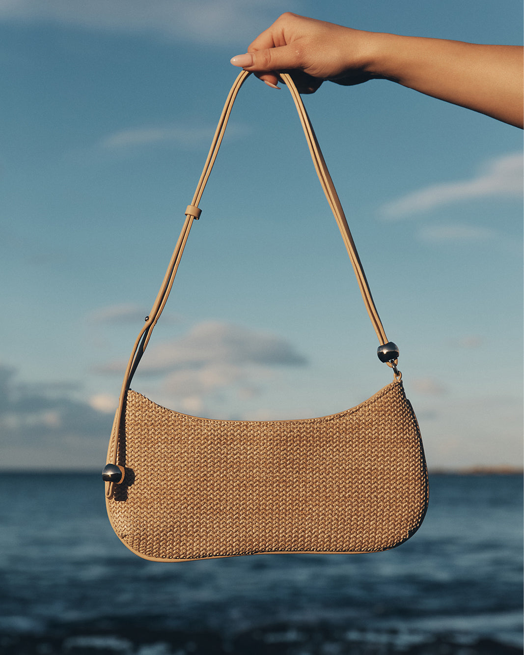 ROSABELLE SHOULDER BAG - NATURAL RAFFIA