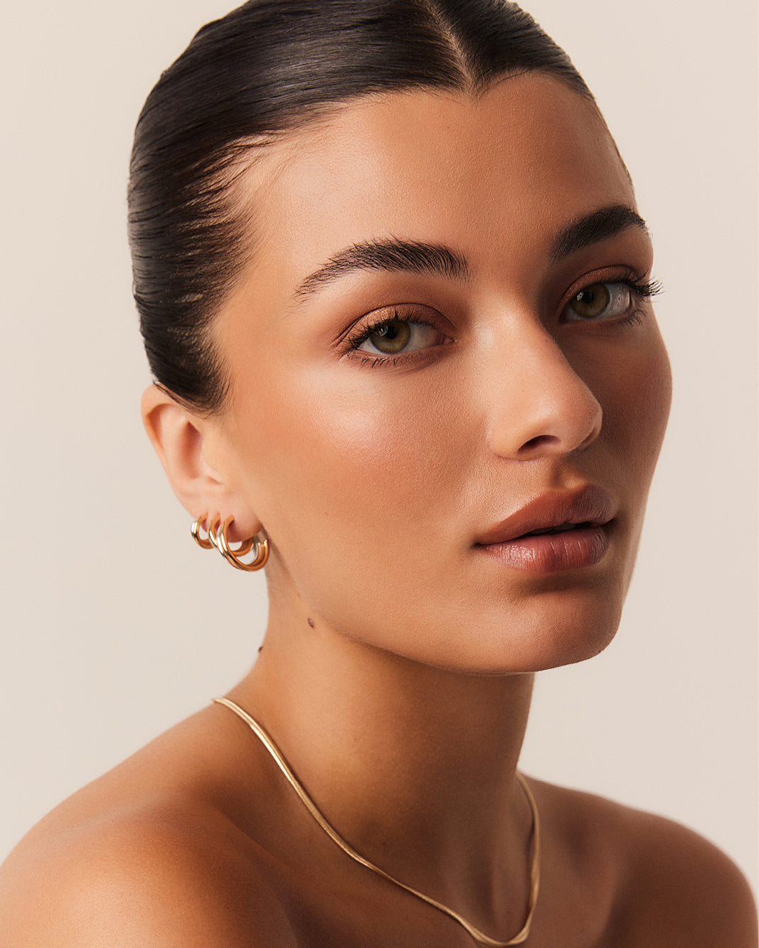 EMILIA 3 PACK EARRINGS - GOLD PLATED 18K-STERLING SILVER