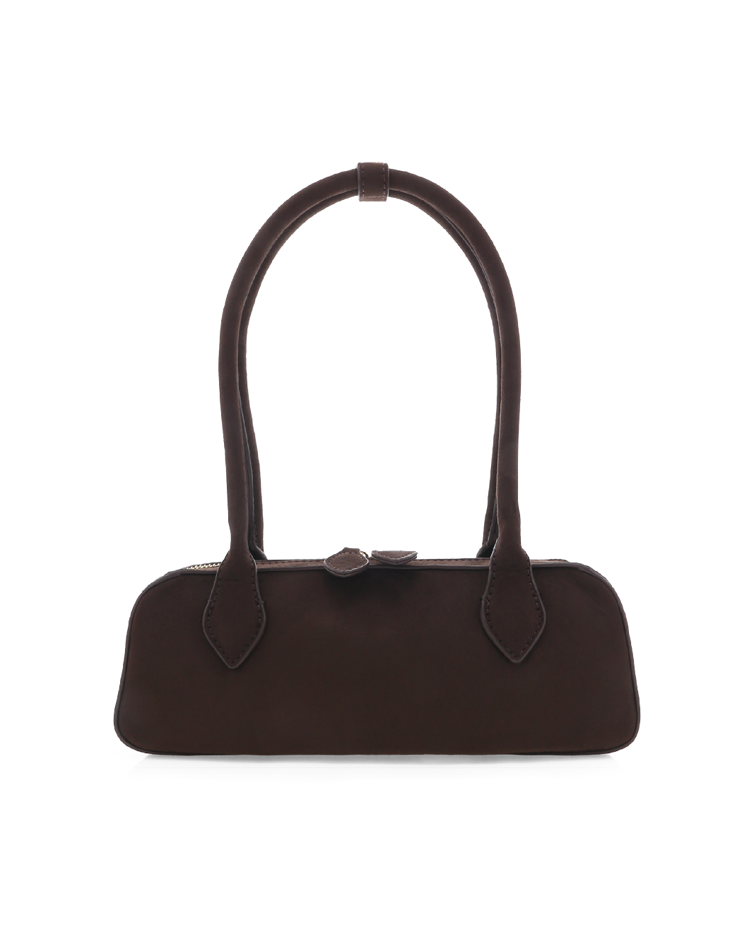 GIA SHOULDER BAG - DARK CACAO SUEDE