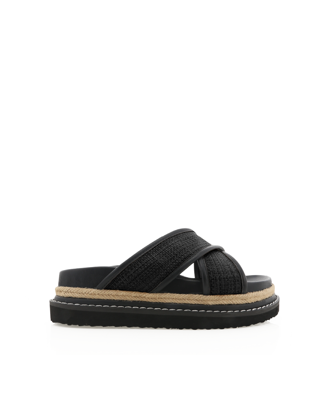 AYSHA - BLACK RAFFIA