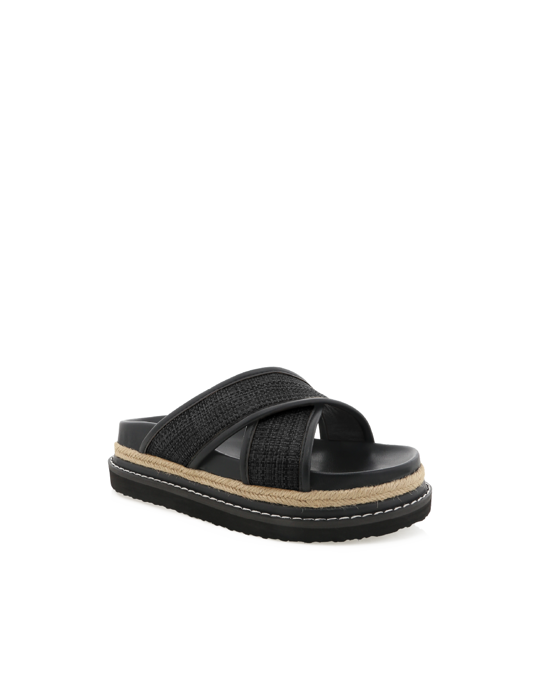 AYSHA - BLACK RAFFIA